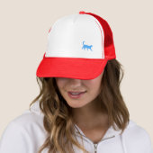 Blaue Katzen-Hut Truckerkappe (Beispiel)