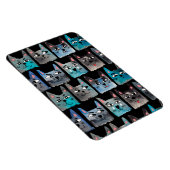 Blaue Katzen Magnet (Rechte Seite)