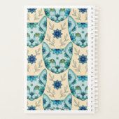BLAUE KATZEN MIT BLUMEN PLANER (Rückseite)