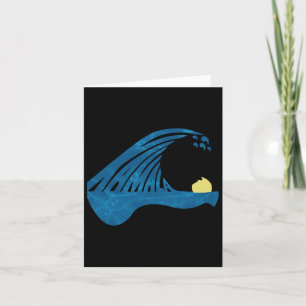 Blaue Katzen schwingen für Kamala Funny Trump Blue Karte