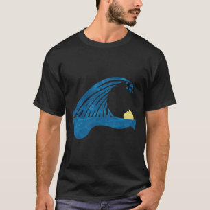 Blaue Katzen schwingen für Kamala Funny Trump Blue T-Shirt