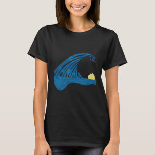 Blaue Katzen schwingen für Kamala Funny Trump Blue T-Shirt