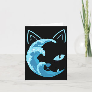 Blaue Katzen wellen nach Kamala Funny Blue Wave of Karte