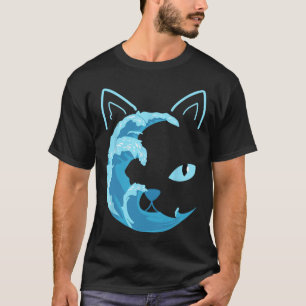 Blaue Katzen wellen nach Kamala Funny Blue Wave of T-Shirt