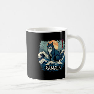 Blaue Katzen wellen nach Kamala Funny Kaffeetasse