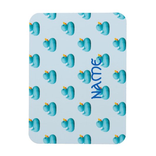 Blaue Kautschukküken von Ladenbesitzern Magnet (Vertikal)