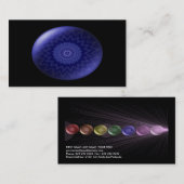 Blaue Kehle Chakra Visitenkarte (Vorne/Hinten)
