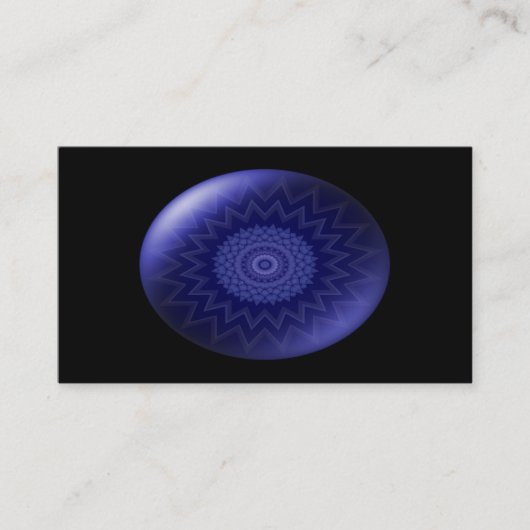 Blaue Kehle Chakra Visitenkarte (Vorderseite)
