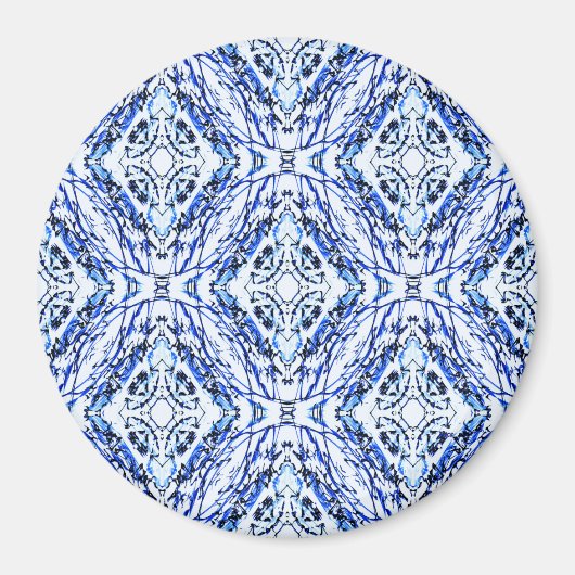 Blaue keltische Kreuze...... Magnet (Vorne)