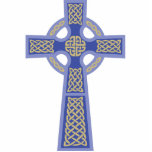 Blaue keltisches Kreuz-Foto-Skulptur Freistehende Fotoskulptur<br><div class="desc">Blaue keltisches Kreuz-Foto-Skulptur.  Keltische Kreuze wurden größtenteils vom Stein gemacht und blieben ein inspirierend Symbol um Irland,  Wales und Großbritannien.  Schließlich verbreitete das keltische Kreuz während der britischen Inseln.  Dieser Entwurf ist in den verschiedenen Farben verfügbar,  ist so sicher zum Karo heraus meine anderen keltischen Querprodukte!</div>