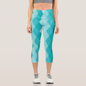 Blaue Keramik Capri Leggings (Vorderseite)