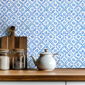 Blaue Keramik im mediterranen Stil Fliese