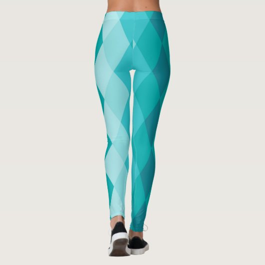 Blaue Keramik Leggings (Rückseite)