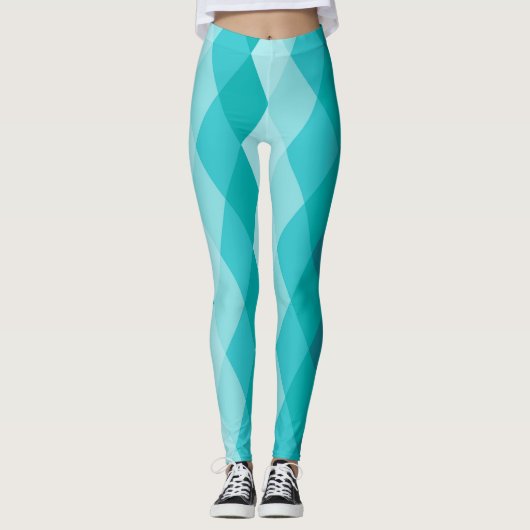 Blaue Keramik Leggings (Vorderseite)