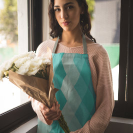 Blaue Keramik Schürze