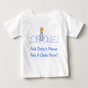 Blaue Kerze bin ich ein kundengerechtes Baby T-shirt