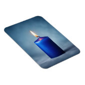 Blaue Kerze Magnet (Rechte Seite)