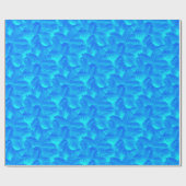 Blaue Kiefer Geschenkpapier (Flach)