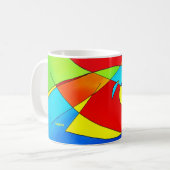 Blaue Kieme-Tasse Kaffeetasse (Vorderseite Links)