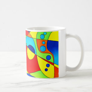 Blaue Kieme-Tasse Kaffeetasse