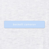 Blaue Kinder benennen Eisen auf Kleidung Etiketten (Design 1)