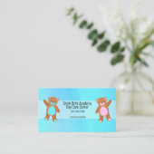 Blaue Kindertagesstätte Visitenkarte (Stehend Vorderseite)