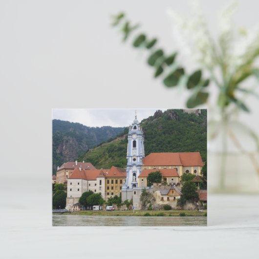 Blaue Kirche in Dürnstein Postkarte (Stehend Vorderseite)