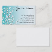 Blaue Kirschblüte Visitenkarte (Vorne/Hinten)