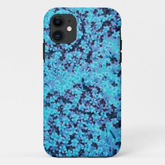 Blaue Kirschblüten Case-Mate iPhone Hülle (Rückseite)