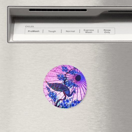 Blaue Kirschblüten Magnet (In Situ (Geschirrspüler))