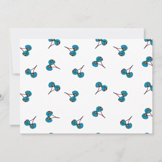 Blaue Kirsche Muster (Vorderseite)