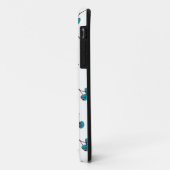 Blaue Kirsche Muster Case-Mate iPhone Hülle (Hinten/Links)