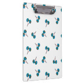 Blaue Kirsche Muster Klemmbrett (Rechts)
