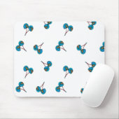 Blaue Kirsche Muster Mousepad (Mit Mouse)