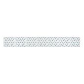 Blaue Kirsche Muster Ripsband (Vorderseite)