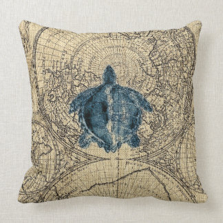 Blaue Kissen
