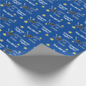 BLAUE-Klasse "Custom Year Grad Name" Geschenkpapier (Ecke)