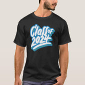 Blaue Klasse des Abschlusses 2024 T-Shirt (Vorderseite)