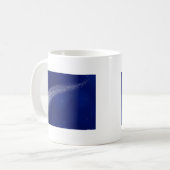 Blaue klassische Tasse 11oz des Schießen-Stern-#2 (Vorderseite Links)