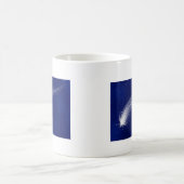 Blaue klassische Tasse 11oz des Schießen-Stern-#2 (Mittel)