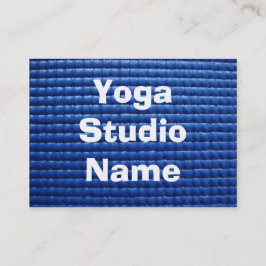 Blaue klebrige Yoga-Matte Visitenkarte