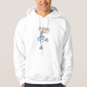 Blaue Kleid Figur Eisläufer T-Shirts und Geschenke