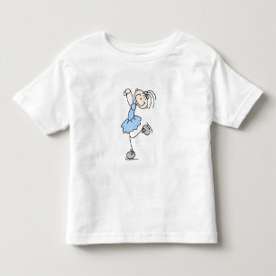 Blaue Kleid Figur Eisläufer T-Shirts und Geschenke