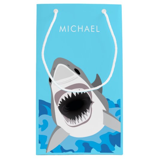 Blaue Kleine Geschenktüte (Rückseite)