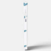 blaue kleine Herzen Case-Mate iPhone Hülle (Rückseite / Links)