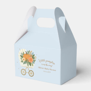 Blaue kleine Kürbis-Baby-Party Geschenkschachtel