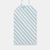 Blaue kleine Kürbisjunge Dusche danke Geschenkanhänger (Rückseite)