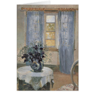 Blaue Klematis im Atelier des Künstlers, Anna Anch