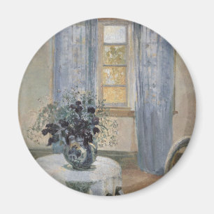 Blaue Klematis im Atelier des Künstlers, Anna Anch Magnet