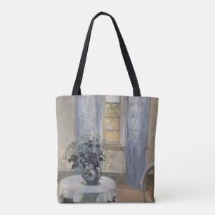 Blaue Klematis im Atelier des Künstlers, Anna Anch Tasche